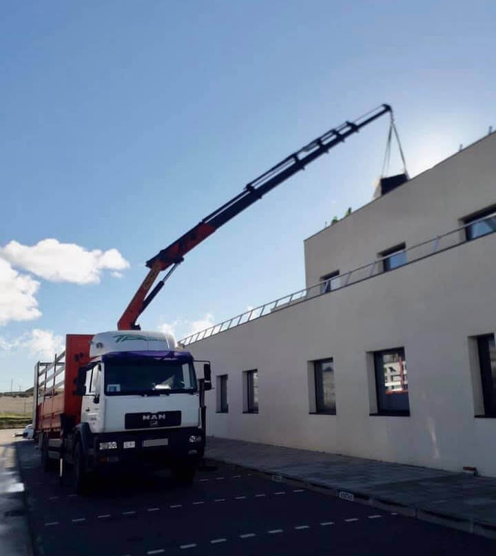 Transportes y gruas Fernando Alvarez trabajos altura