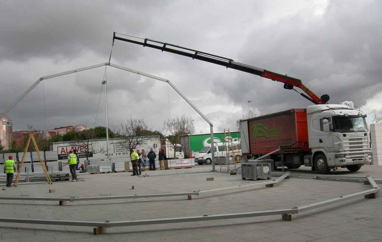 Transportes y gruas Fernando Alvarez trabajos altura