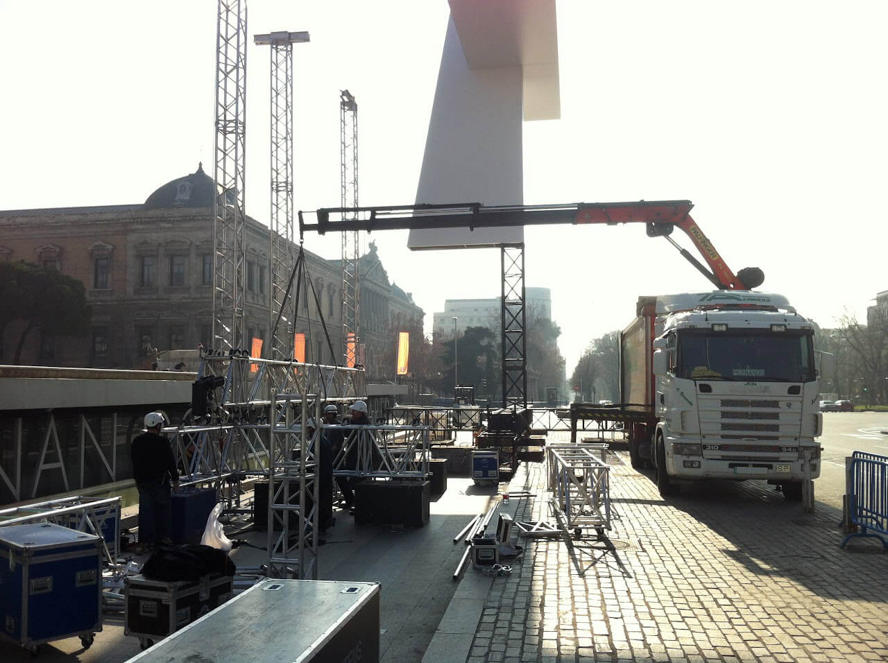 Transportes y gruas Fernando Alvarez trabajos altura