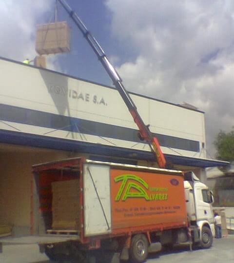 Transportes y gruas Fernando Alvarez trabajos altura