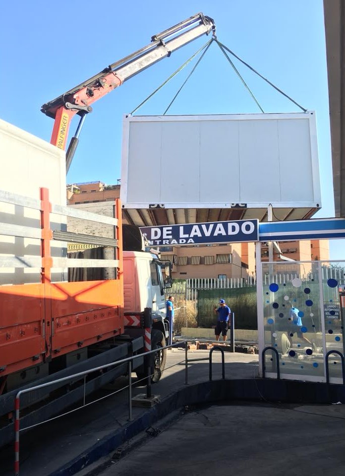 Transportes y gruas Fernando Alvarez trabajos casetas