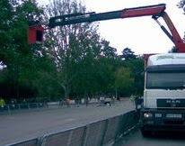 Transportes y gruas Fernando Alvarez trabajos cesta personas