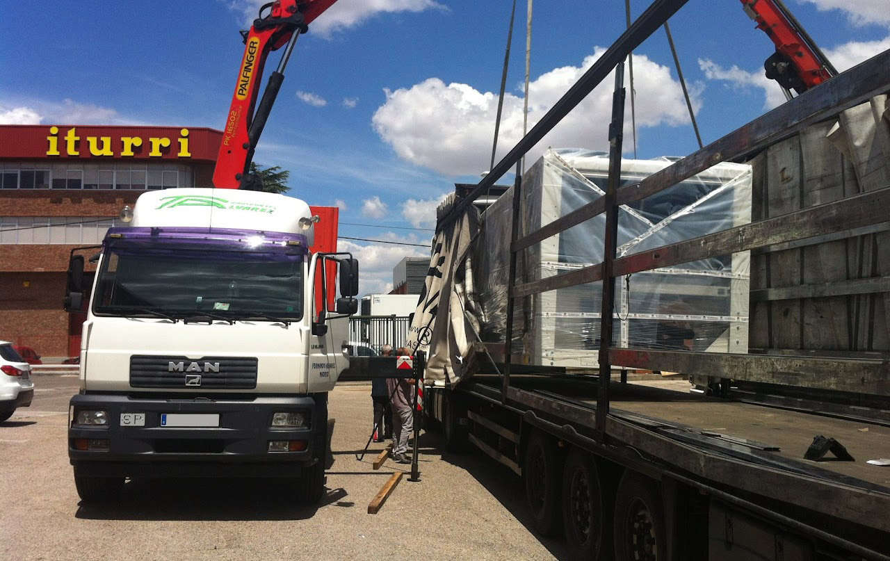 Transportes y gruas Fernando Alvarez trabajos maquinaria