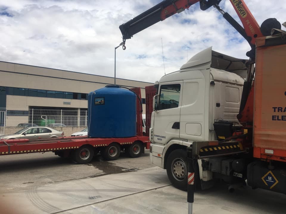 Transportes y gruas Fernando Alvarez trabajos maquinaria