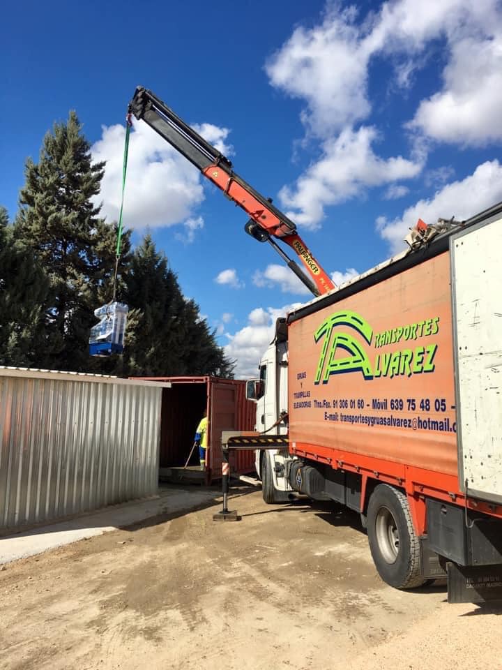 Transportes y gruas Fernando Alvarez trabajos obra y otros