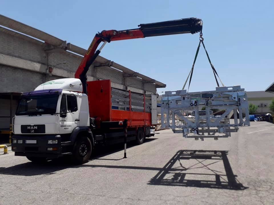 Transportes y gruas Fernando Alvarez trabajos obra y otros