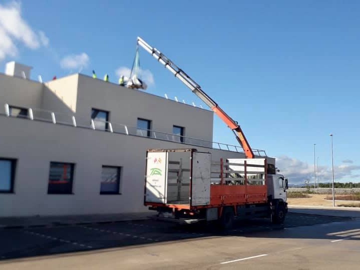 Transportes y gruas Fernando Alvarez trabajos obra y otros