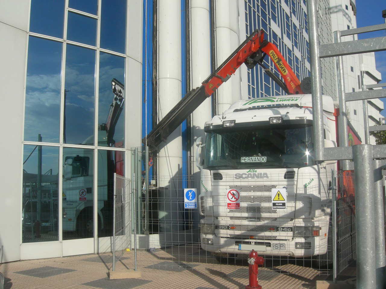 Transportes y gruas Fernando Alvarez trabajos obra y otros